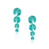 CHOROCHRONOS - 18K GOLD, TITANIUM AND DIAMOND EARRINGS _KR.4 turquoise