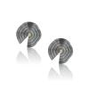 CHOROCHRONOS - 18K GOLD, TITANIUM AND DIAMOND EARRINGS _LM1 grey