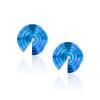 CHOROCHRONOS - 18K GOLD, TITANIUM AND DIAMOND EARRINGS _LM1 blue