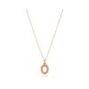 IPPOKAMPOS NECKLACE ZERO _ MM ROSE GOLD COLOUR
