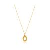 IPPOKAMPOS NECKLACE ZERO _ MM YELLOW GOLD COLOUR