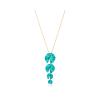 CHOROCHRONOS - 18K GOLD, TITANIUM AND DIAMOND PENDANT _KR.4 turquoise