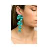 CHOROCHRONOS - 18K GOLD, TITANIUM AND DIAMOND EARRINGS _KR.4 turquoise.
