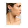 CHOROCHRONOS - 18K GOLD, TITANIUM AND DIAMOND EARRINGS _LM1 grey .