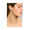 CHOROCHRONOS - 18K GOLD, TITANIUM AND DIAMOND EARRINGS _MM3 green