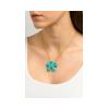CHOROCHRONOS - 18K GOLD, TITANIUM AND DIAMOND PENDANT _LM1 turquoise.