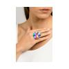 CHOROCHRONOS - 18K GOLD, TITANIUM AND DIAMOND RING _LM1 rainbow