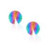CHOROCHRONOS - 18K GOLD, TITANIUM AND DIAMOND EARRINGS _LM1 rainbow