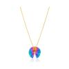 CHOROCHRONOS - 18K GOLD, TITANIUM AND DIAMOND PENDANT _LM1 rainbow