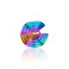 CHOROCHRONOS - 18K GOLD, TITANIUM AND DIAMOND RING _LM1 rainbow