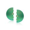 EPIDAVROS - 18K GOLD, TITANIUM AND DIAMOND EARRINGS _LM2 GREEN