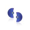 EPIDAVROS - 18K GOLD, TITANIUM AND DIAMOND EARRINGS _SM1 BLUE