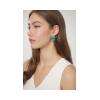 ARSENIS _ OCTAGON - 18K GOLD, TITANIUM AND DIAMOND EARRINGS _LM green