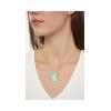 ARSENIS _ OCTAGON - 18K GOLD, TITANIUM AND DIAMOND PENDANT _LM green