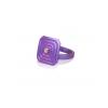 ARSENIS _ OCTAGON - 18K GOLD, TITANIUM AND DIAMOND RING _ SM magenta