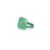 ARSENIS _ OCTAGON - 18K GOLD, TITANIUM AND DIAMOND RING _ SM green