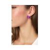 ARSENIS _ OCTAGON - 18K GOLD, TITANIUM AND DIAMOND EARRINGS _SM magenta