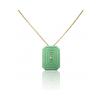 ARSENIS _ OCTAGON - 18K GOLD, TITANIUM AND DIAMOND PENDANT _LM green