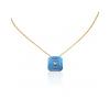 ARSENIS _ OCTAGON - 18K GOLD, TITANIUM AND DIAMOND PENDANT _SM blue