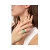 ARSENIS _ OCTAGON - 18K GOLD, TITANIUM AND DIAMOND RING _ SM green