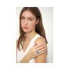 ARSENIS _ OCTAGON - 18K GOLD, TITANIUM AND DIAMOND RING _SM blue