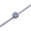 Corum Sugar Cube Diamonds Set Bezel Steel & Steel Watch Blue Dial Chrono Vildiridis