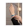 FORMA  - 12 SEMIPRECIOUS TITANIUM BRACELET  _MM _ blue