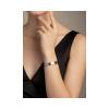 FORMA  - 12 SEMIPRECIOUS TITANIUM BRACELET  _MM _ silver