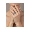 FORMA  - BLUE TOPAZ TITANIUM RING  _MM _ magenta