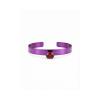 FORMA - RED GARNET TITANIUM BRACELET _MM _ magenta