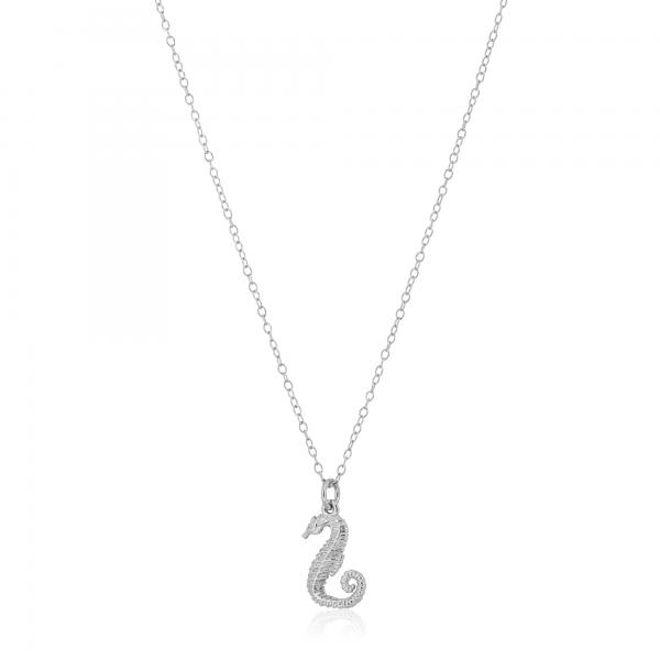 IPPOKAMPOS NECKLACE 2 _ MM White Gold colour