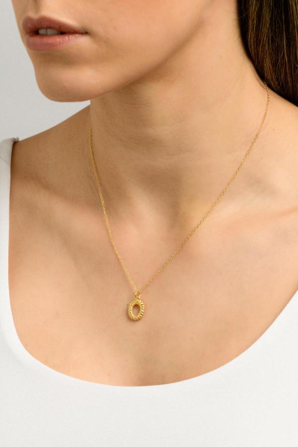 IPPOKAMPOS NECKLACE ZERO _ MM YELLOW GOLD COLOUR.