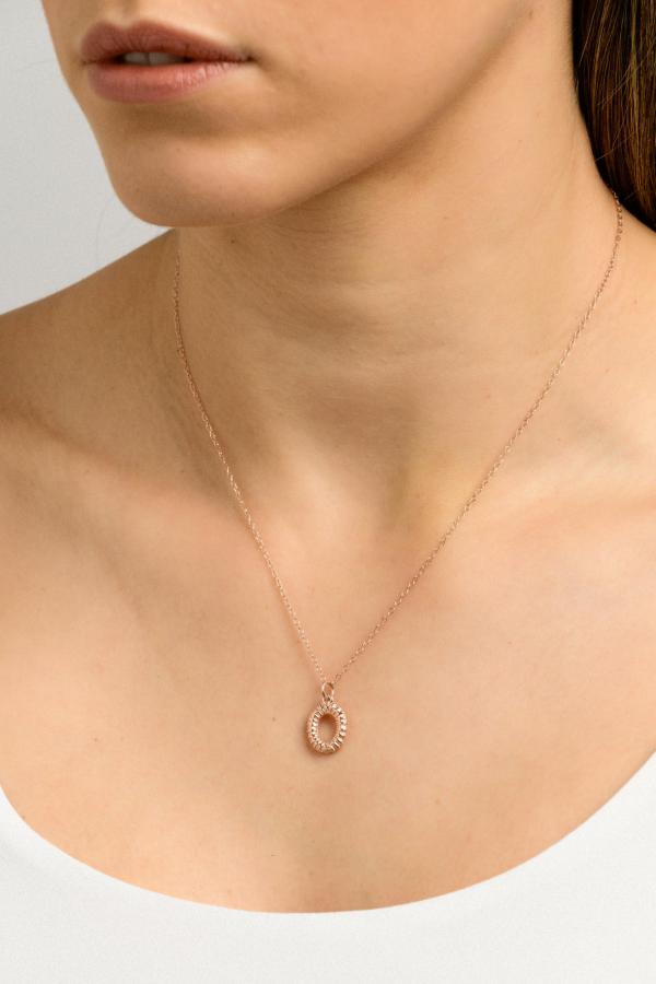 IPPOKAMPOS NECKLACE ZERO _ MM ROSE GOLD COLOUR.