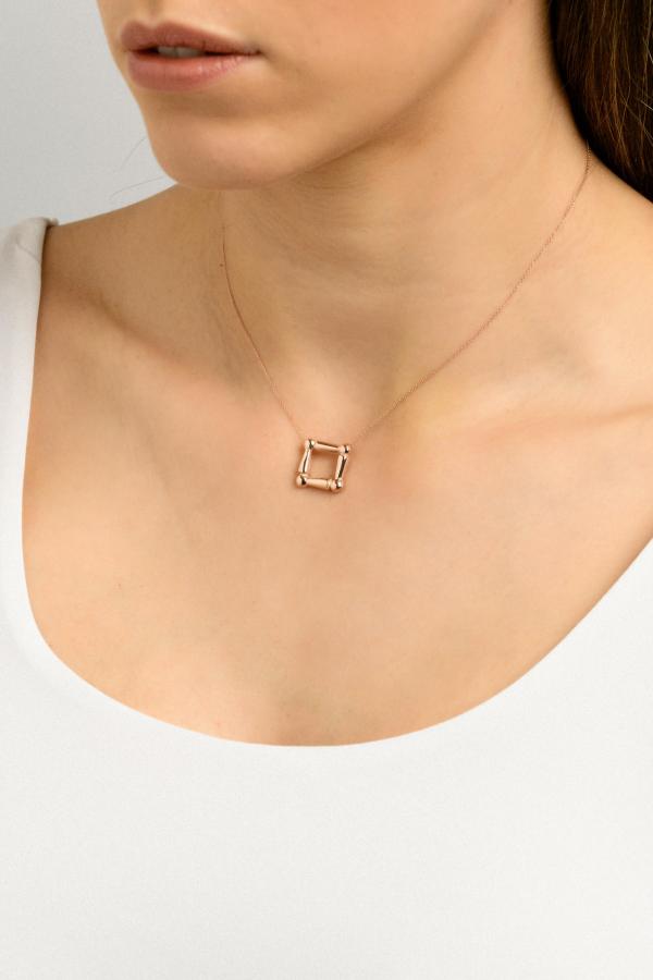 ECHOS-T 18K ROSE GOLD NECKLACE _SM .