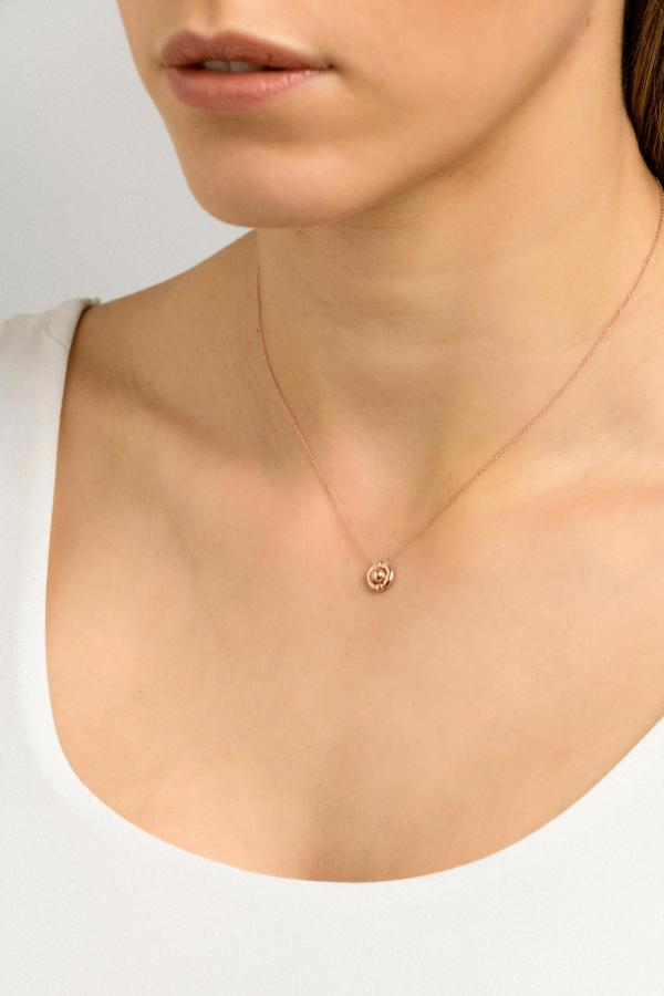PERIVALLON 18K ROSE GOLD NECKLACE _SM .