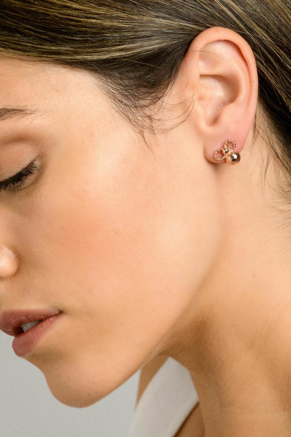 STEFANI 18K ROSE GOLD EARRINGS _SM .