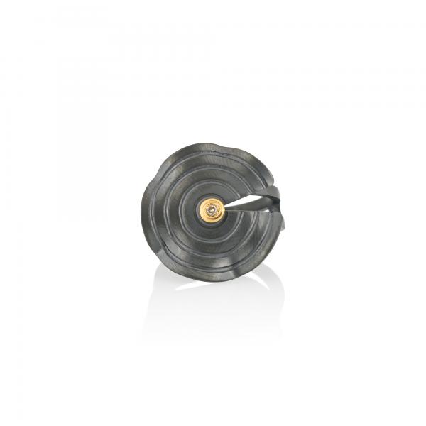 CHOROCHRONOS - 18K GOLD, TITANIUM AND DIAMOND RING _MM3 grey