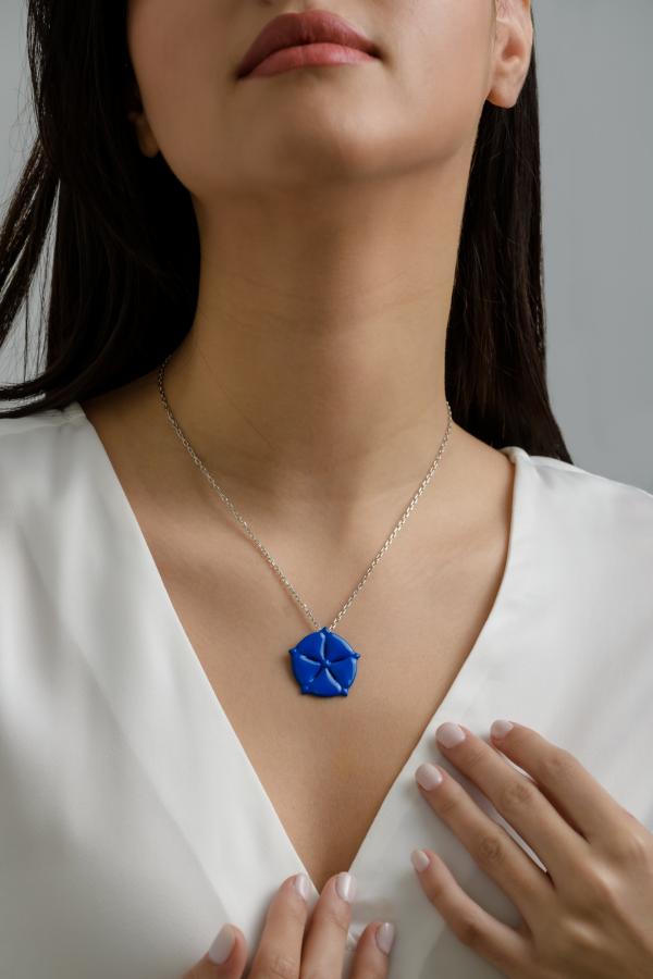 ANTHOS - NECKLACE _ s925 Blue colour