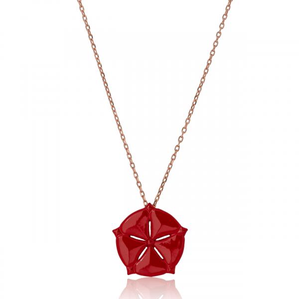 ANTHOS - NECKLACE _ s925 Red colour