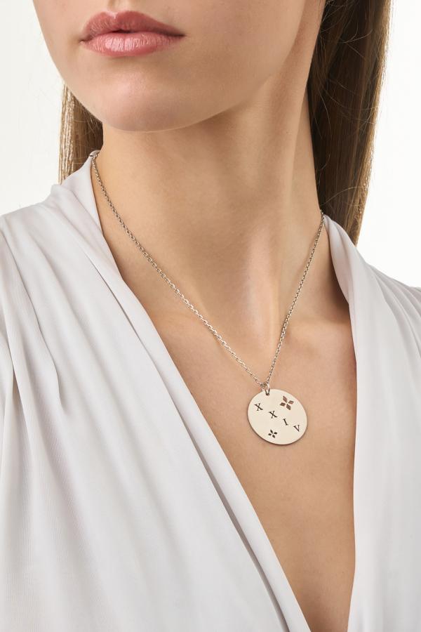 ENASTRON - NECKLACE _ S925 WHITE GOLD COLOUR