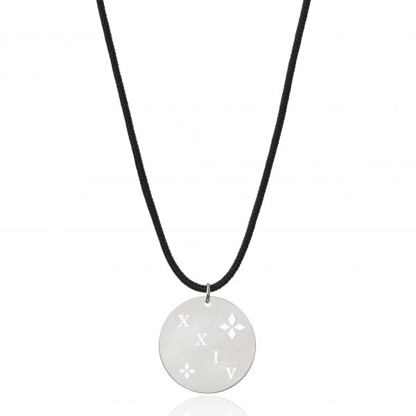 ENASTRON - NECKLACE _ S925 WHITE GOLD COLOUR