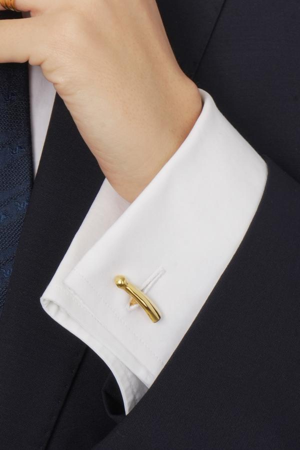 ARSENIS _ ECHOS 1 YELLOW GOLD CUFFLINKS