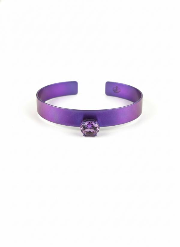 FORMA  - AMETHYST TITANIUM BRACELET  _MM _ aubergine