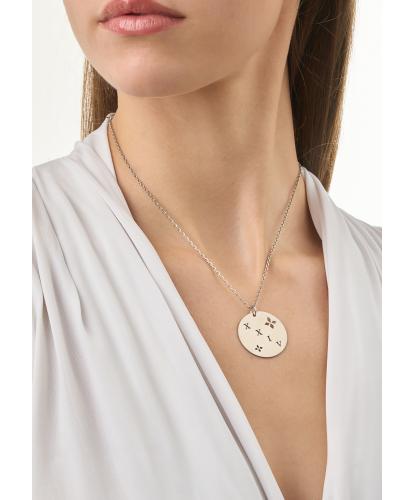 ENASTRON - NECKLACE _ S925 WHITE GOLD COLOUR