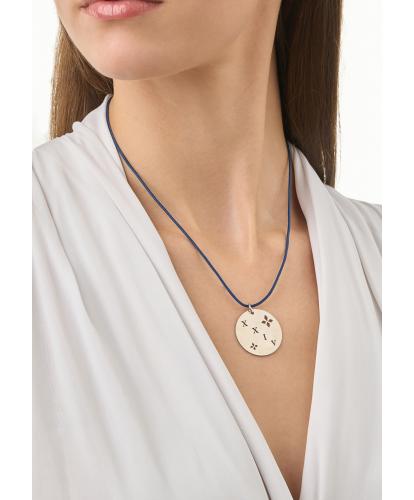 ENASTRON - NECKLACE _ S925 WHITE GOLD COLOUR