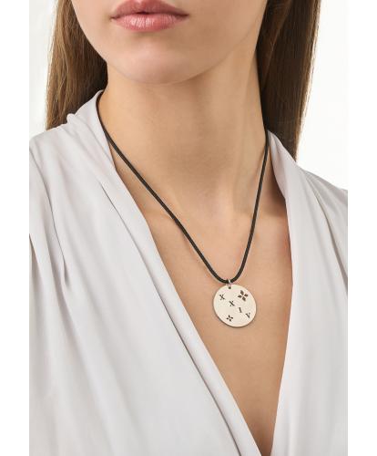 ENASTRON - NECKLACE _ S925 WHITE GOLD COLOUR