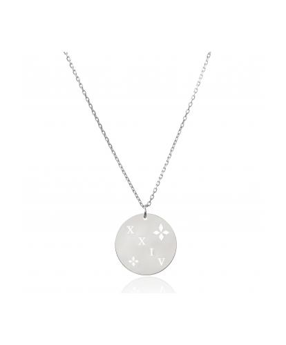 ENASTRON - NECKLACE _ S925 WHITE GOLD COLOUR