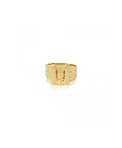 ARSENIS _ ECHOS 1 YELLOW GOLD RING _MM1