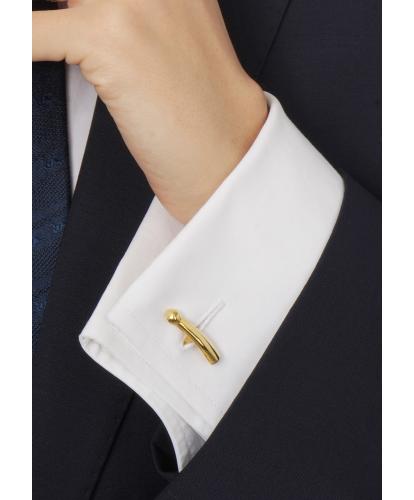 ARSENIS _ ECHOS 1 YELLOW GOLD CUFFLINKS