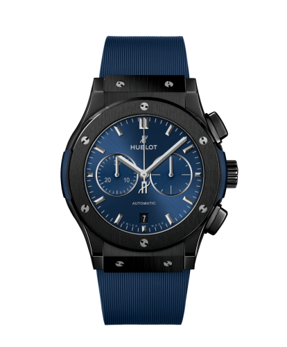 CLASSIC-FUSION-CHRONOGRAPH-CERAMIC-BLUE-ON-RUBBER-42-MM_ Hublot _ 541.CM.7170.RX _ Chrono Vildiridis
